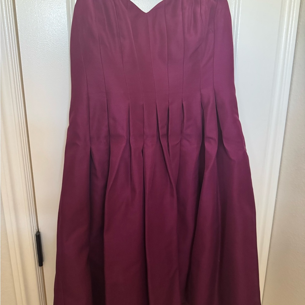 J. Crew Red Strapless A-line Dress for Weddings